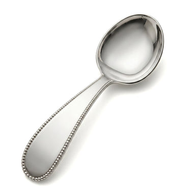 Beaded Baby Sterling Silver Feeding Spoon by Krysaliis