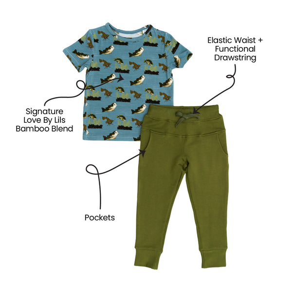 Malakai Bamboo Tee + Jogger Set