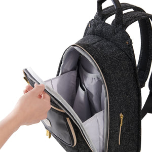 Tweed Luxe Diaper Bag Backpack