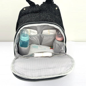 Tweed Luxe Diaper Bag Backpack - MOOGCO Baby