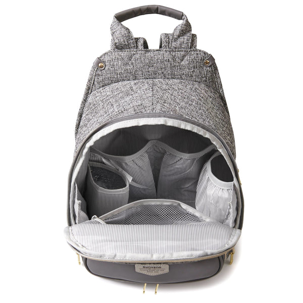 Tweed Luxe Diaper Bag Backpack