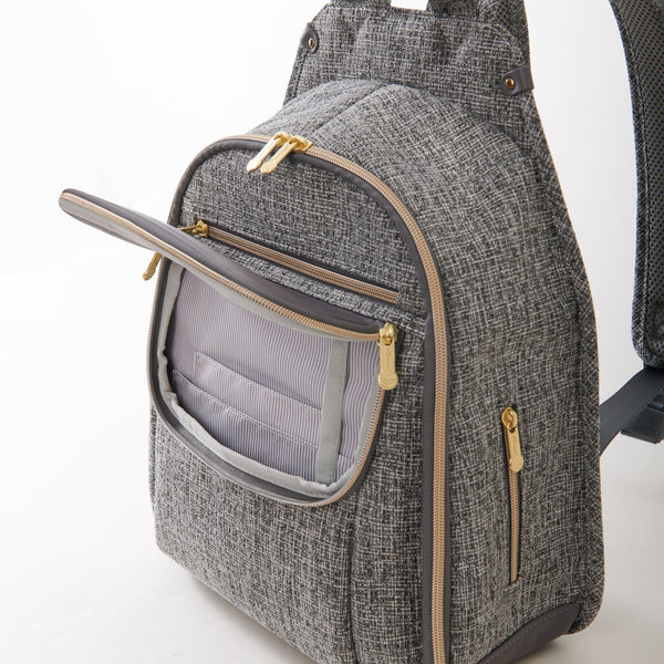 Tweed Luxe Diaper Bag Backpack