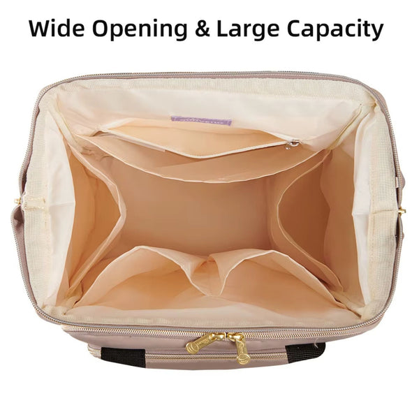 Open-Wide Diaper Backpack