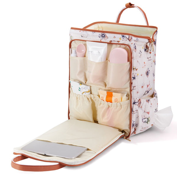 Wide Open Frame Diaper Bag Backpack