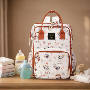 Wide Open Frame Diaper Bag Backpack