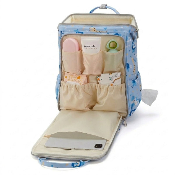 Wide Open Frame Diaper Bag Backpack
