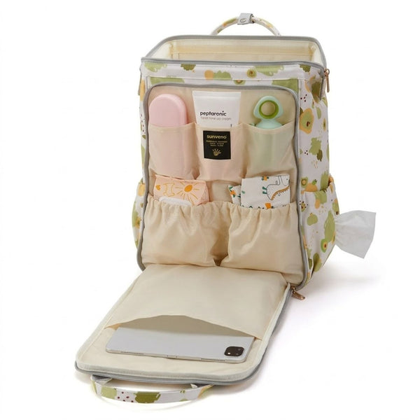 Wide Open Frame Diaper Bag Backpack