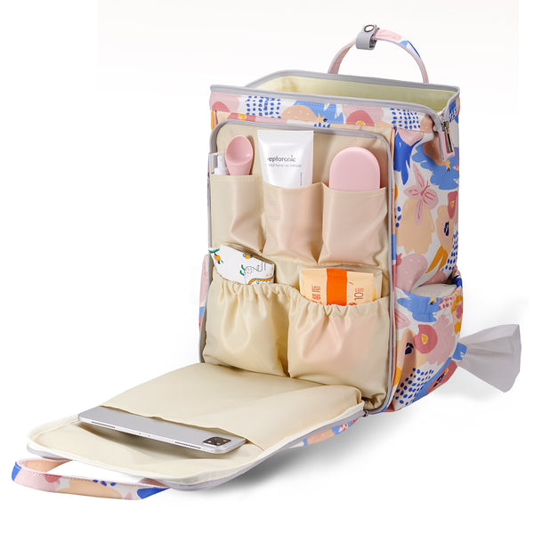 Wide Open Frame Diaper Bag Backpack