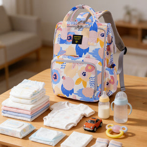 Wide Open Frame Diaper Bag Backpack