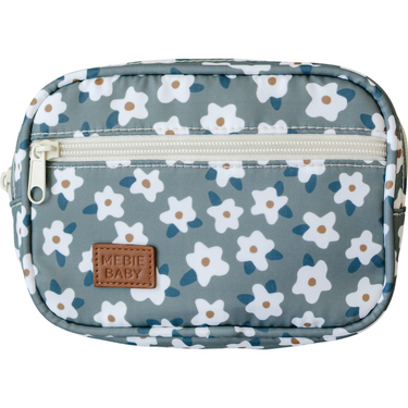 Green Floral Mini Fanny Pack for babies, perfect accessory for outings and seasonal wear.
