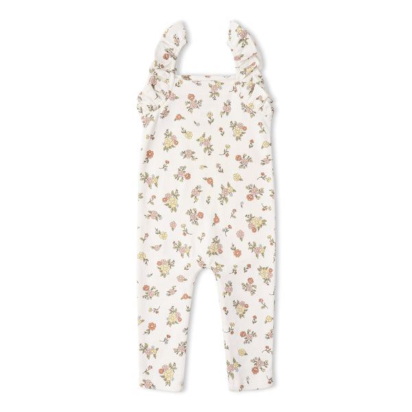 Organic Flutter Romper - Meadow