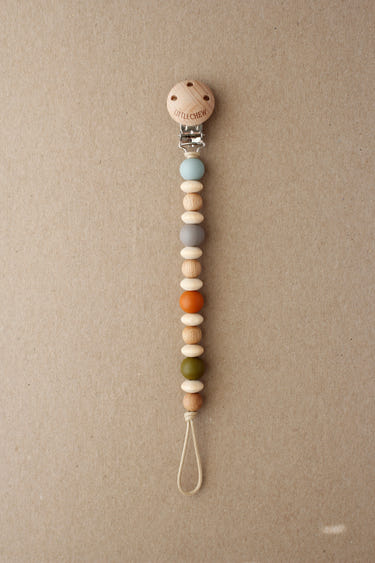 Pacifier Clip - Amor in Forest design, perfect for keeping pacifiers close and stylish for your baby.