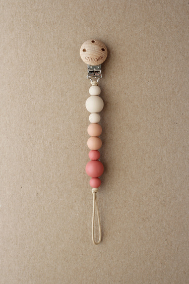Pacifier Clip - Kira | Maroon