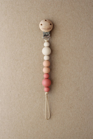 Pacifier Clip - Kira | Maroon