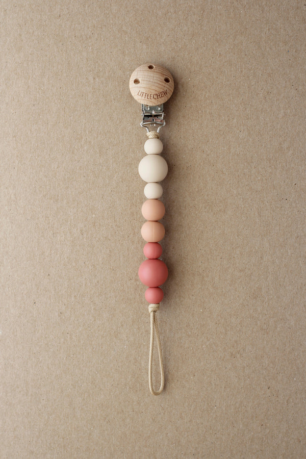 Pacifier Clip - Kira | Maroon