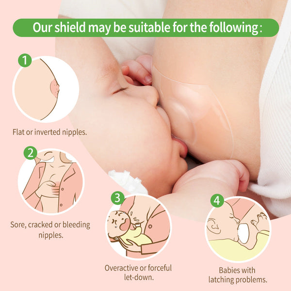 Haakaa Silicone Nipple Shields 2-pk (18 mm)