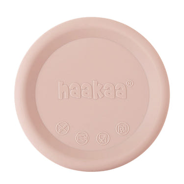 Haakaa Silicone Breast Pump Lid in Blush - Essential spare part for breastfeeding convenience.