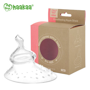 Haakaa Silicone Breastfeeding Nipple Shield with Orthodontic Nipple, 1 PK