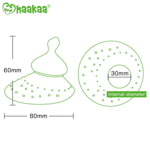Haakaa Silicone Breastfeeding Nipple Shield with Orthodontic Nipple, 1 PK