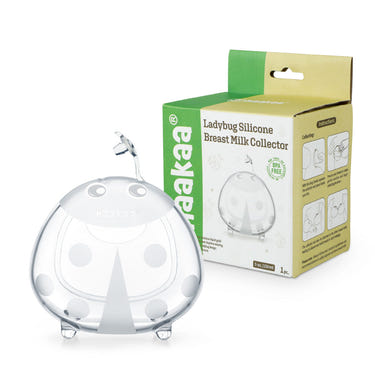 Haakaa Ladybug Silicone Milk Collector 5 oz, ideal for breastfeeding moms to collect and store milk efficiently.