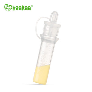 Haakaa Silicone Colostrum Collectors 4 ml, 2 PK - Pre-Sterilized breastfeeding essentials for new moms.
