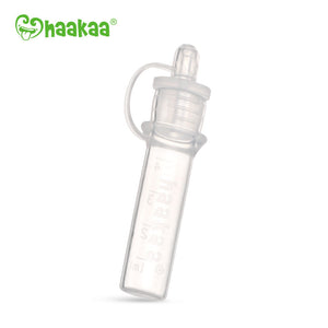 Haakaa Silicone Colostrum Collectors 4 ml, 2 PK - Pre-Sterilized breastfeeding accessories at angle 3.