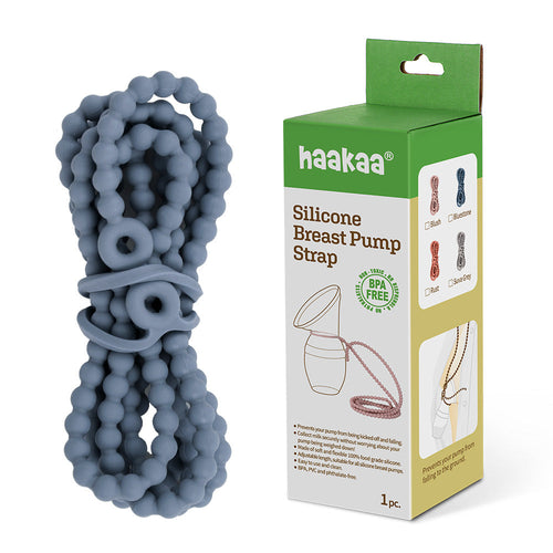 Haakaa Silicone Breast Pump Strap for secure and convenient pumping, Angle 7 view. Perfect spare part for breastfeeding moms.