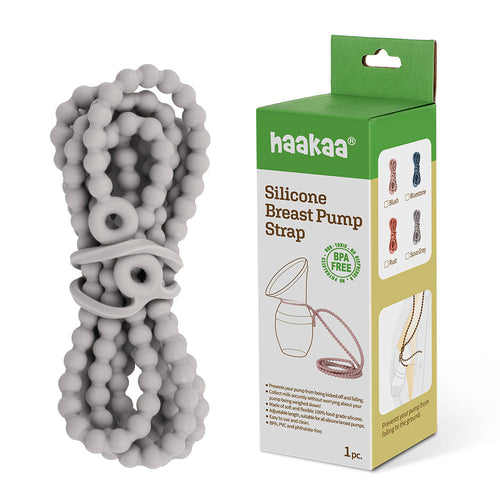 Haakaa Silicone Breast Pump Strap at angle 10, perfect spare part for breastfeeding moms.