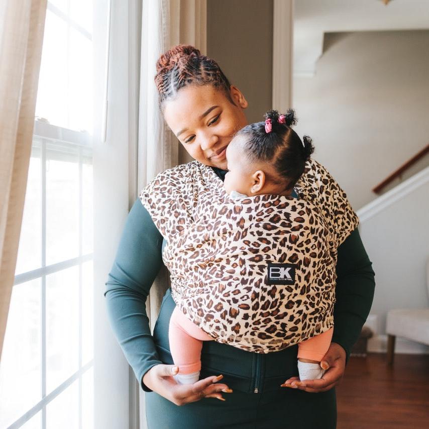 Baby K'tan Print Baby Carrier | Leopard Love - MOOGCO Baby