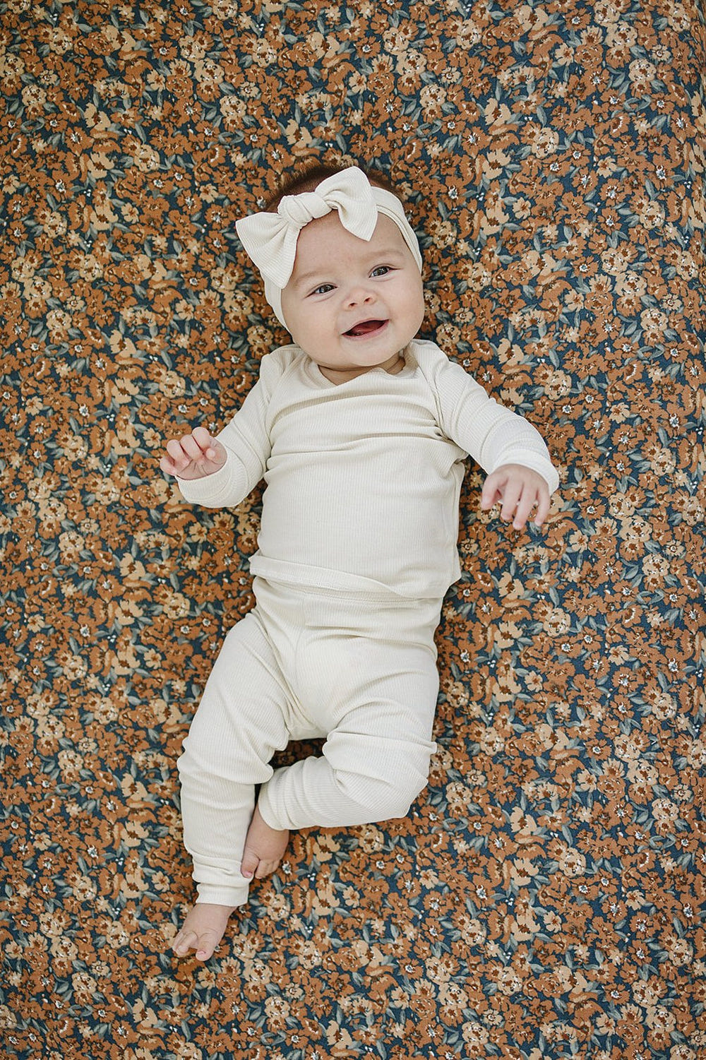 Venetian Floral Muslin Crib Sheet - MOOGCO Baby