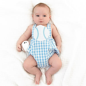 Blue Baseball Sunsuit