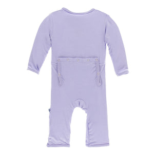 Coverall with Snaps in Lilac