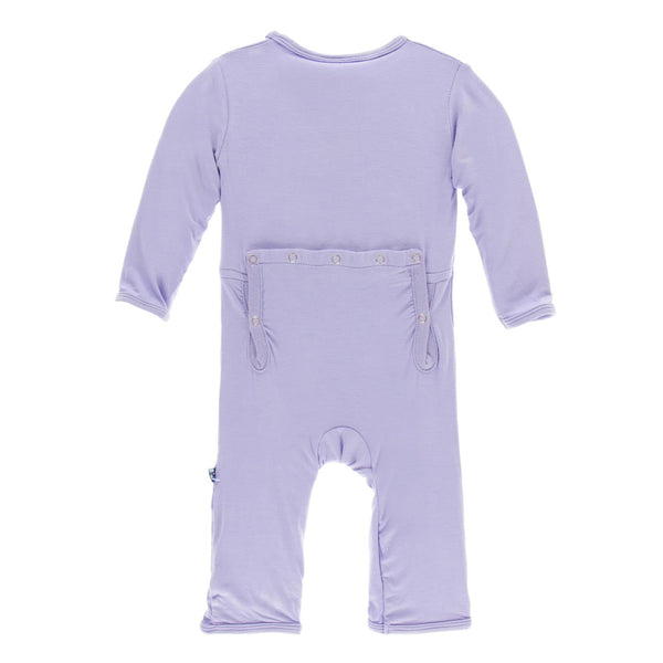 Coverall with Snaps in Lilac
