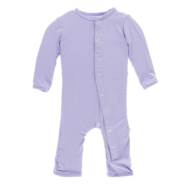 Coverall with Snaps in Lilac