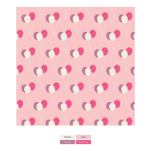 Print Footie with Zipper in Lotus Birthday