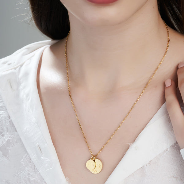 Mysha Personalized Eternal Name & Initial Circle Pendant