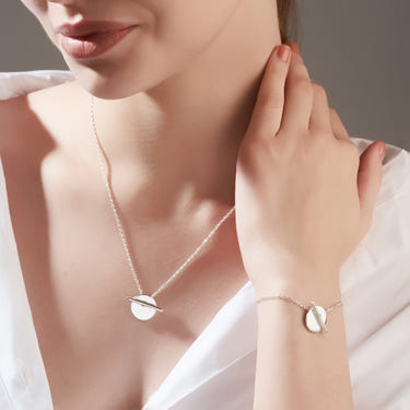 Mysha Personalized Axis of Life Pendant & Bracelet Set