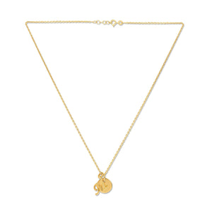 Mysha Personalized Eternal Name Disc and Initial Pendant
