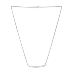 Mysha Personalized Curved Bar Pendant
