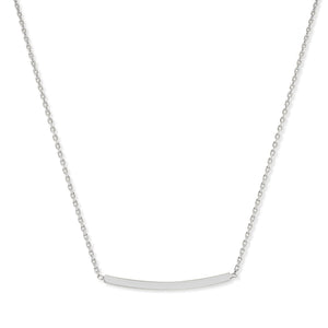 Mysha Personalized Curved Bar Pendant