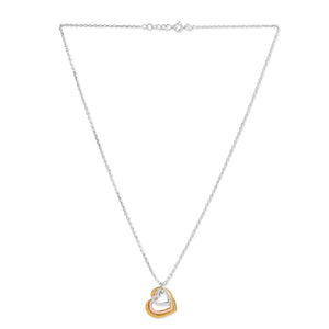 Mysha Love in Bloom Triple Heart Ring Pendant - Mixed Metal