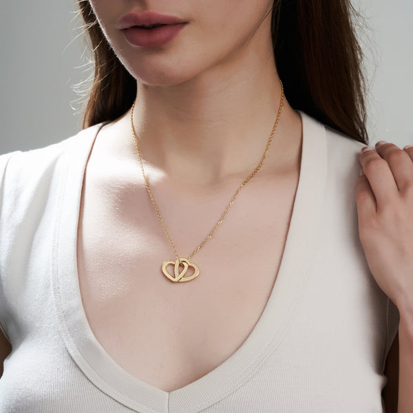 Mysha Personalized Couples Heart Pendant