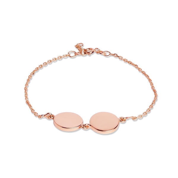 Mysha Personalized Eternal Dual Initial Circle Bracelet