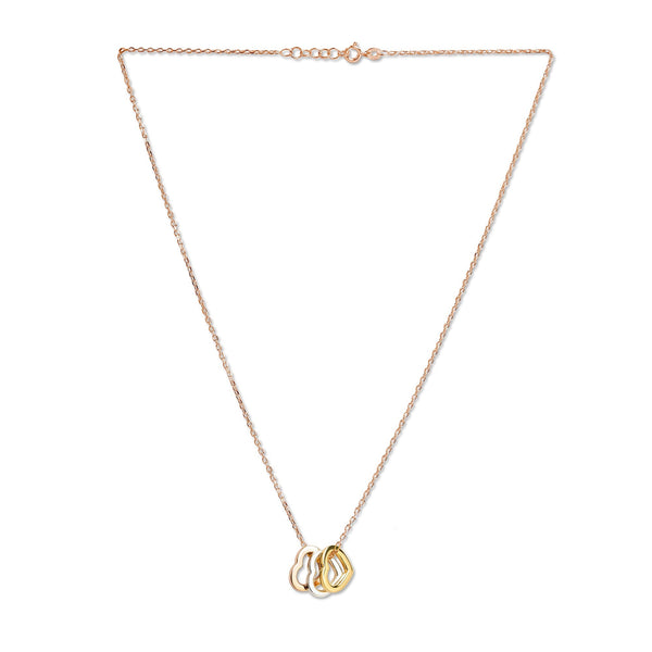 Mysha Triple Heart of Purity Pendant - Mixed Metal