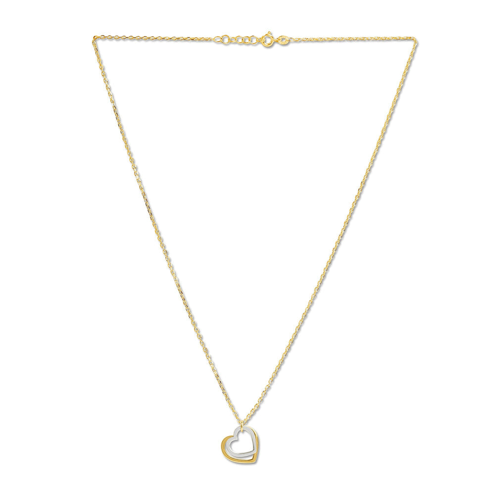 Mysha Love in Bloom Dual Mixed Metal Heart Ring Pendant