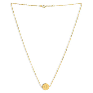 Mysha Personalized Eternal Initial Circle Pendant & Bracelet Set