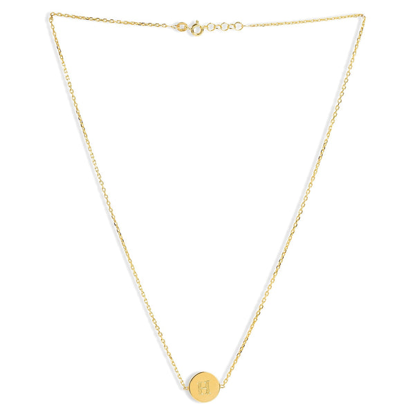 Mysha Personalized Eternal Initial Circle Pendant & Bracelet Set