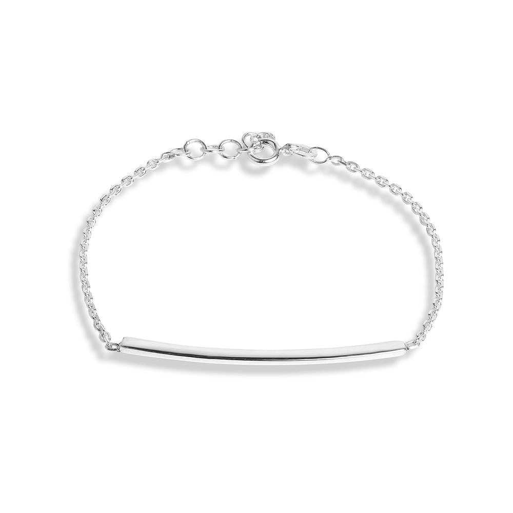 Mysha Personalized Curved Bar Bracelet