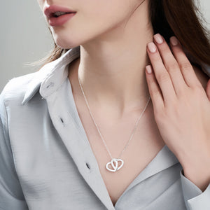 Mysha Personalized Couples Heart Pendant