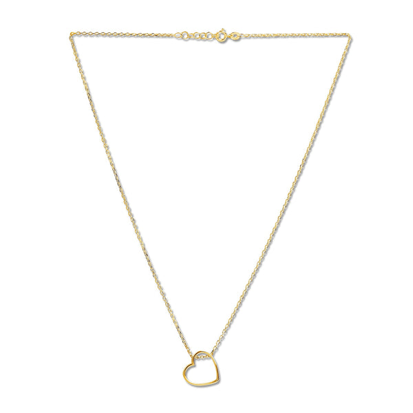Mysha Personalized Open Heart Pendant